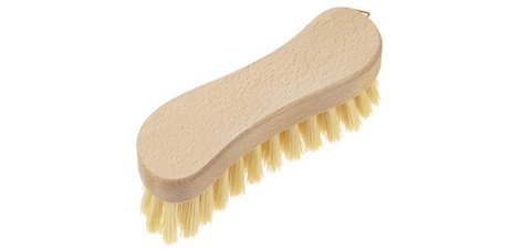 Brosse, en forme de S, bois naturel