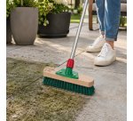 Balai-brosse pour mousse & pierre, avec manche
