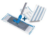 Balai à frange avec manche télescopique