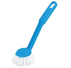 Brosse à vaisselle, plastique, rond, longueur: