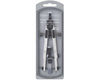 Passer FABER-CASTELL met snelle instelling zilver/zwart