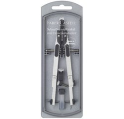FABER-CASTELL Compas à réglage rapide, argent / noir