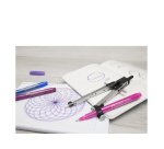 FABER-CASTELL Compas à réglage rapide, argent / noir