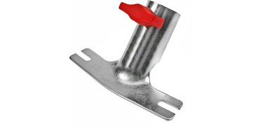 Metalen steelhouder, schroefbevestiging