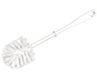 Brosse de toilettes, plastique, tête ronde,