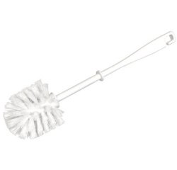 Brosse de toilettes, plastique, tête ronde,