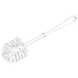 Brosse de toilettes, plastique, tête ronde,