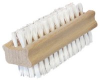 Brosse à ongles, en bois, brosse en fibres