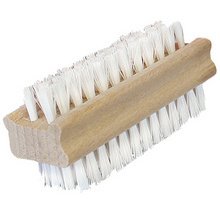 Nagelborstel in hout met vezels