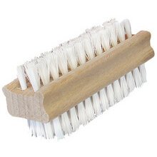 Brosse à ongles, en bois, brosse en fibres