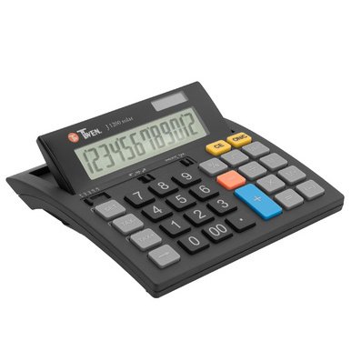 Calculatrice de bureau J-1200 solar, 12 carac.