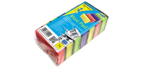 Eponge à récurer Maxi Pad, paquet de 7