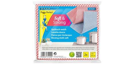 Lavette douce, paquet de 2