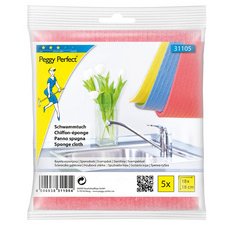 Chiffon-éponge, 180 x 180 mm, paquet de 5