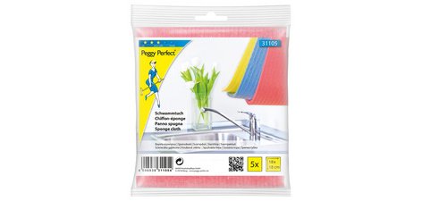 Chiffon-éponge, 180 x 180 mm, paquet de 5