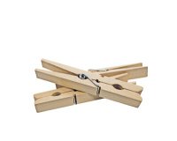 Pinces à linge, en bois, longueur: 100 mm