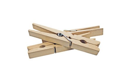 Wäscheklammern, aus Holz, Länge: 100 mm