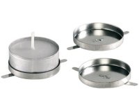 Support de bougie à chauffe-plat pour lanternes, métal