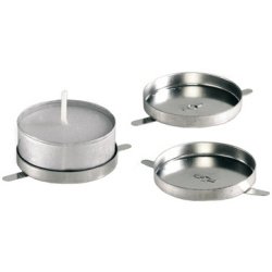 Support de bougie à chauffe-plat pour lanternes, métal