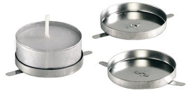 Support de bougie à chauffe-plat pour lanternes, métal