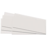 Découpes de papier transparent, 155 x 370 mm, blanc