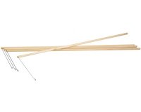 Bâton de lanterne, en bois, longueur: 600 mm