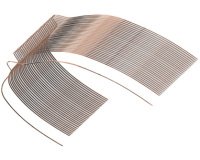 Support pour lanternes, courbé, en cuivre