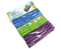 Pinces à linge, en plastique, longueur: 70 mm
