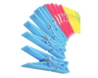 Pinces à linge, en plastique, longueur: 97 mm