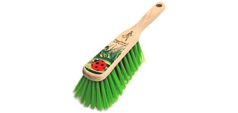 Balayette pour le jardin, bois, brosse en