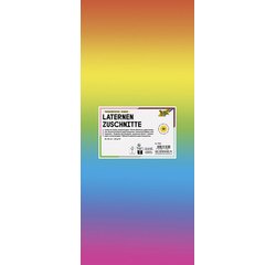 Papier transparent à decouper arc-en-ciel,220 x 510 mm