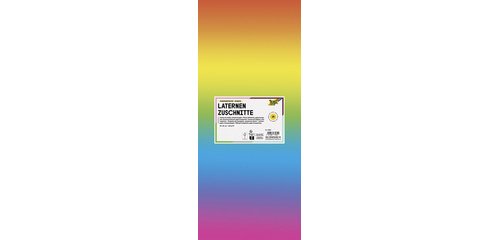 Papier transparent à decouper arc-en-ciel,220 x 510 mm