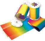 Papier transparent à decouper arc-en-ciel,220 x 510 mm