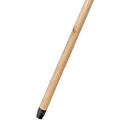 Houten bezemsteel Black Forest Line, met schroefdraad