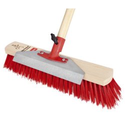 Balai de grattage avec un manche, élaston