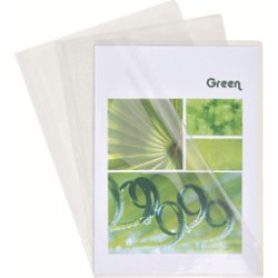 Pk 50 Cut Flush Fldr PVC A4 0.18mm Clear - Crystal