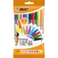 BIC Stylo à bille Cristal Large Multicolor, sachet de 10