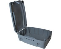 Boîtier pour bloc électrique multiprise, gris