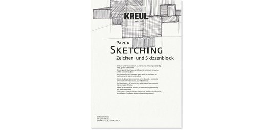Bloc pour artistes Paper Sketching, A4, 20 feuilles