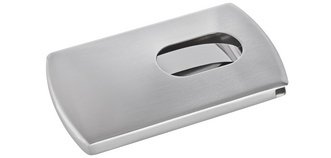 étui pour cartes de visite 'Snap', acier inoxydable,