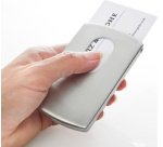 étui pour cartes de visite 'Snap', acier inoxydable,