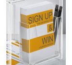 Urne pour actions, acrylique,(L)210 x(P)210 x(H)360 mm