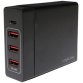 Boîtier de chargement USB, 4 ports, 65 watt, noir