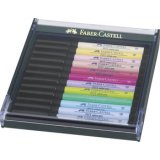 FABER-CASTELL Feutre PITT artist pen, étui de 12