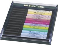 FABER-CASTELL Feutre PITT artist pen, étui de 12