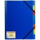 Exacompta Forever Recycled Multipart File with 3 flaps PP (8 compartments) - A4 - Blue