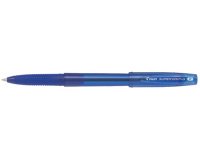 Stylo-bille pilot super grip g cap pointe moyenne coloris bleu