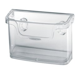 Kaarthouder, incl. montagemateriaal, acryl, transparant