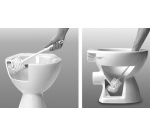 Brosse de toilettes 2000, plastique tête ronde