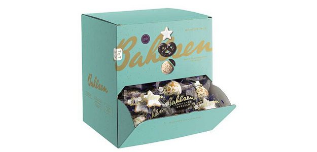 Biscuits de Noël 'Winter-Mix', présentoir en carton